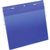 Durable Buste con Filo Metallico, A4, 50 pezzi, blu, 175407 | Portadocumenti con staffa flessibile, ideale per contenitori, scatole in rete e telai, in polipropilene