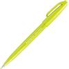 Pentel SES15C-K2X Brush Sign Pen - Penna a sfera, punta simile a pennello, colore verde limone, 1 pezzo