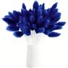DabbOo 120 teste di Erba di Pampa Secca Fiori Secchi Pampasgras Bouquet Fiori Essiccati Decorativi per la Decorazione Della Casa Composizione Floreale per Sala Eventi di Nozze (Blu Scuro)