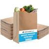 Nationwide Paper NationwidePaper - 50 sacchetti di carta marrone extra large, senza manici, resistenti, per alimenti, frutta, verdura, 31,4 x 16 x 44 cm