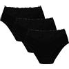 Wolbar Slip Femminile 3 Pezzi WB415, Bianco,XXL