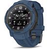 Garmin Instinct Crossover - Solar, Smartwatch ibrido, 45mm, Ricarica solare, Rugged design e Lancette Super-Luminova, Autonomia 70 giorni, +30 Sport, GPS, Cardio, SpO2, Activity Tracker (Tidal Blue)