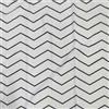 Gedy Tenda Doccia Tessuto Impermeabile in Poliestere Texture Zig Zag, Dimensioni L 180 x H 200 cm 12 Anelli Inclusi, Tenda Vasca Bagno Resistente a Muffa e Acqua, Bordi Cuciti Lavabile in Lavatrice