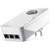 Devolo Magic 2 LAN triplo adattatore complementare per una rete domestica stabile tramite cavi di corrente, tecnologia G.hn, 3 connessioni LAN Gigabit, bianco