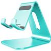 Lucrave Supporto per cellulare, culla, supporto, supporto da tavolo in alluminio, compatibile con interruttore, tutti gli smartphone, iPhone 12 Mini, 12 Pro Max 11 Pro Xs Max Xr X Se-Verde menta