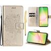 Oududianzi - Cover per Samsung Galaxy A56 5G Libro Flip Custodia Portafoglio Pelle PU Silicone TPU Antiurto [1X Vetro Temperato] [Slot Schede][Chiusura Magnetica][Funzione Stand] - Oro