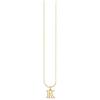 Thomas Sabo Collana in argento dorato con lettera K, Oro giallo, KE2020-413-39