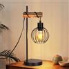ZMH Lampada da tavolo vintage, lampada da comodino per soggiorno E27:
