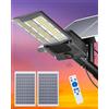 Gefolly Lampione Solare LED Esterno, Led Lampioni da esterni, 6500K Luz de Seguridad Jardín, IP67 Impermeabili Lampioni da Esterni per Cortile, Giardino (SL-9900W,650000LM)