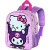 Hello Kitty e Kuromi - Zaino 3D 31cm per l'asilo o il tempo libero