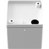 Applique da soffitto Quadrata GU10 IP54 in Alluminio e Vetro Bianco