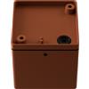 Applique da soffitto Quadrata GU10 IP54 in Alluminio e Vetro Corten