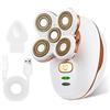 MiRUSI Rasoi elettrici da donna, trimmer ricaricabile con testa staccabile, rasoi impermeabili per gambe, viso, labbra, corpo, trimmer bikini senza fili femminile