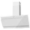 Corbero - Campana decorativa 90 cm | ONEGA975W | Vetro bianco | 230W | 3 velocità | Controllo Touch | Portata 750 m3/h | Vetro Temperato | Filtro alluminio 3 strati | Filtro carbone bianco