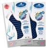 DESA PHARMA Srl Sauber Calza Uomo Fantasia Filato Q-SKIN 70Den Colore Blu Riga Sottile Ghiaccio Taglia P (39-41)