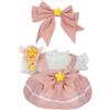 AOOTE Vestiti per Bambole da 17 cm, Vestiti per la 3 Pezzi Vestito per 15 cm-17 cm, con 1 Vestito, 1 Bacchetta Magica, 1 Fiocco Rosa, per Collezionisti, Bambini, Bambola Non Inclusa