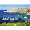 Edition Seidel Calendario Premium Sardegna 2026 formato DIN A3 da parete Europa Italia Mediterraneo Isola Bosa Nuraghen Rovine di pietra Porto Ferro Alghero Tharros