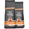 DER-FRANZ caffè, Aromatizzato al caramello, macinato, 2 x 500 g