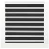 Zebra Textil Estoralis Sansa - Tenda a Rullo Notte e Giorno con Cassetta Decorativa, 105 x 250 cm, Nero