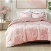 Comfort Spaces Juliette Luxe Comforter Velvet Lussuoso design trapuntato con bottoni, moderno per tutte le stagioni, set di biancheria da letto accogliente, federa abbinata, king size (264 x 228,6