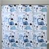 Gedy Tenda Doccia Tessuto Impermeabile in Poliestere Texture Dinosaurs, Dimensioni L 120 x H 200 cm 8 Anelli Inclusi, Tenda Vasca Bagno Resistente a Muffa e Acqua, Bordi Cuciti Lavabile in Lavatrice