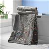 Catherine Lansfield Game Over - Coperta in pile che si illumina al buio, 130 x 170 cm, colore: Nero