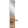 xonox.home - Pannello Naro 35 x 160 x 37 cm nel corpo e nella parte anteriore Evoke Oak - Pannello da parete appendiabiti da parete - Moderno ed elegante