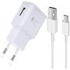 PH26 Caricatore rapido 3 A + cavo USB C per Oppo A91 - Caricatore ultra potente 3A con cavo di tipo C - Trasferimento dati ultra veloce