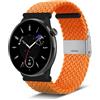 Niboow 20mm Cinturino per Amazfit GTS 4/GTS 3/GTS 4 Mini/GTS 2 Mini/GTS 2e/GTS 2/GTR 42mm, Nylon Intrecciato Regolabile Cinturino per Amazfit Bip 3 Pro/Bip 3/Bip/Bip S/Bip Lite/Bip U Pro - Arancia
