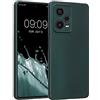 kwmobile Custodia Compatibile con Xiaomi Redmi Note 12 Pro 5G Cover - Protezione Back Case Morbida - Silicone TPU Effetto Metallizzato petrolio metallizzato