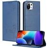 XINYEXIN Custodia per Xiaomi Mi 11 Lite 4G 5G / 11 Lite 5G NE, Cover a Libro in Pelle PU con Blocco RFID, Slot per Carte, Supporto, Protezione Completa Antiurto - Blu