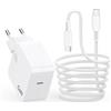 NEW POW 67W Caricatore GaN USB C per MacBook Pro/Air/Neo M4 M3 M2 M1 2025 2024 2023 2022 2021 2020, Lenovo ThinkPad, Samsung Galaxy, HP, ASUS, 65W Caricabatterie Alimentatore Ricarica Rapida PD3.0, Bianco