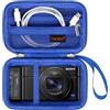 Canboc Custodia per Sony RX100 VII/ RX100 VI/ RX100 V/ RX100 IV/ RX100 III Fotocamera Digitale Compatta, Punta e Spara Vlogging Borsa, Blu