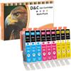 D&C 581 XXL Cartucce d'inchiostro Compatibili con Canon CLI-581XXL per Canon Pixma TR8550 TS6350a TR8500 TS6150 TS6350 TS6250 TS6300 TS8251 TS8150 TS6151 TS9550 TS9551, 3 Ciano 3 Magenta 3 Giallo