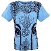 GURU SHOP Guru-Shop, Sicuro Maglietta Elefant, Azzurro, Cotone, Dimensione Indumenti:M, Magliette `Sure`