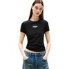 Tommy Jeans Tjw Slim Essential Logo2 Tee Ext Dw0Dw20913, Maglietta a Maniche Corte, Donna, Nero (Black), L