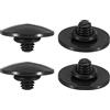 PATIKIL Otturatore Rilascio Pulsante, 4pz Morbido Otturatore Rilascio Pulsante Pure Rame Fotocamera Otturatore Pulsante Convesso Compatibile con DSLR/SLR Fotocamera, Nero