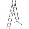 Facal Super Prima P320-2, 9+10 gradini, 5.10 m - Scala in alluminio trasformabile - Altezza stimata operativa 6 m