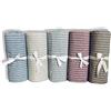 SpazioTessile Telo Arredo P Copritutto Copridivano Copriletto Robusto Panama Cotone Gessato (Grigio, Singolo 160x280)