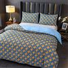 Odot Copripiumino Stile Geometrico, Set Biancheria da Letto con Copripiumini e Federe, Set di Biancheria da Letto per Singolo Matrimoniale King Size (150x200cm-2 Pezzi,Plaid rombo)