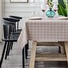 Chickwin Plaid Tovaglia in PVC, Rettangolare Plastificata Antimacchia Facile da Pulire Quadrato Tovaglie da Tavola Copertura di Protezione Tovaglia Cucina Giardino Picnic (120x160cm,caffè)