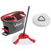 Vileda Turbo EasyWring & Clean Komplettset + Classic Ersatzkopf Box, Rosso/Nero/Bianco, Set