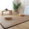 FUYAO Tappetino Tatami Giapponese, Tappeto Traspirante Antiscivolo In Rattan Naturale, Tappetino Estivo Pieghevole Tappetino Per Interni Tappeto Per Soggiorno Camera Da Letto Tappetino Da Gioco Strisciante