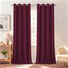 BellaHills Tende Termiche Isolanti per Interni e Cameretta Bambina Tenda Oscurante con Anelli Decorazioni per Soggiorno Moderne 2 Pezzi 140L x 240A cm, Rosso Scuro