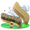 FEINHOLZ® Spazzola per pulire il legno (2 pezzi) con setole naturali senza plastica - setole dure e morbide - Made in Germany - Spazzola per la pulizia della casa - spazzola per tappeti