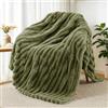 Exclusivo Mezcla Coperta in Pile Reversibile, Leggera e Morbida, 130x150 cm