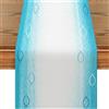 Moitkptt Runner da Tavolo Battesimo Prima Comunione Decorazion, Baby Shower Tavolo Decorazione, Prima Comunione Decorazione Battesimo Ragazzo e Ragazza (Pesce Blu, 40*180cm)