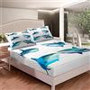Loussiesd Set di lenzuola con squalo Mare Underwater World Bedding Set Ocean Marine Lenzuolo con angoli per Ragazzi Ragazze Bambini Ragazzi Ragazze Ragazzi Ragazzi Creatura Sealife Copertura Letto Singolo