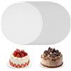 Dhisperares 25 Pezzi Cake Board ø 15 cm/6 inch, 3 mm Cartone per Torte, Tavole da Torta Bianche, Rotonde Tavola per Torte, Cartone Base Torta Rivestita per Decorazione di Torte di Matrimoni e Compleanno