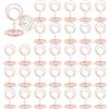 ZYEKIU 30 Pezzi Oro Rosa Segnaposto Tavolo, Segnaposto Matrimonio, Porta Foto, Titolari di Carta Numero di Tabella, Memo Clip, per Feste, Ristoranti, Foto, Matrimoni, Banchetti, Eventi (Rotondo)